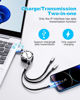 Picture of Minlu Multi Charging Cable 3A 2Pack 4ft 3 in 1 Retractable Multi USB Cable Fast Charger Cord Adapter with IP/Type C/Micro USB Port for Cell Phones/IP/Samsung Galaxy/Ps/Tablets and More