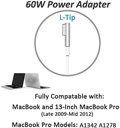 Picture of Replacement AC 60W Power Adapter L-Tip Connector Charger for Mac Book Pro 13-inch(Before Mid 2012 Models)