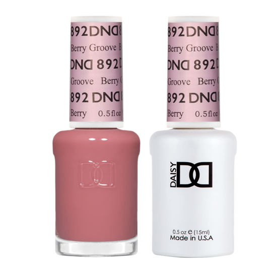 Picture of DND Gel Polish Set - 1 each of Gel Polish and Nail Polish, 892 Berry Groove, 0.5 Fl Oz