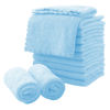 Picture of Microfiber Facial Cloths Fast Drying Washcloth 12 Pack - Premium Soft Makeup Remover Cloths - Aquamarine