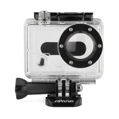 Picture of SOONSUN Replacement Waterproof Housing Case for GoPro HD Hero and HD Hero 2 Camera Underwater Protective Dive Housing Case
