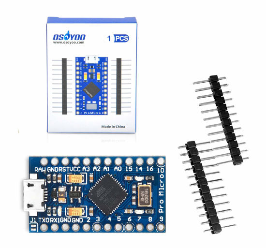 GetUSCart- OSOYOO Pro Micro ATmega32U4 5V/16MHz Module Board with 2 Row ...