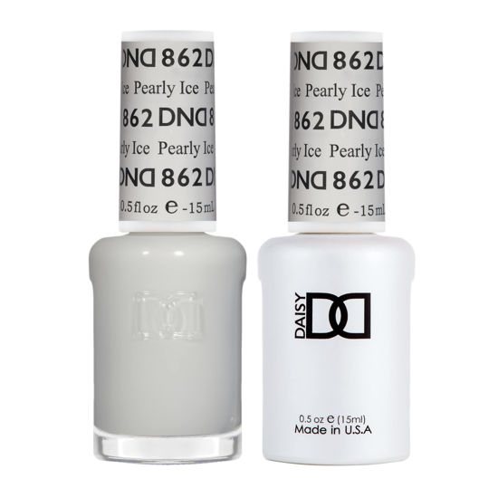 Picture of DND Gel Polish Set - 1 each of Gel Polish and Nail Polish, 862 Pearly Ice, 0.5 Fl Oz