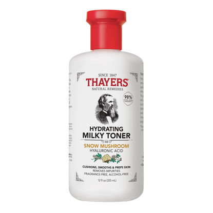 Picture of THAYERS Milky Face Toner Skin Care with Snow Mushroom and Hyaluronic Acid, Natural Gentle Facial Toner, for Dry and Sensitive Skin, 355mL