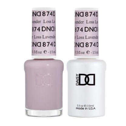 Picture of DND Gel Polish Set - 1 each of Gel Polish and Nail Polish, 874 Loss Lavender, 0.5 Fl Oz