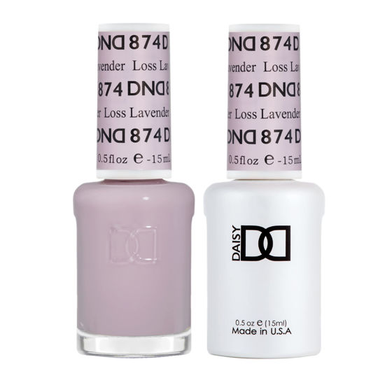 Picture of DND Gel Polish Set - 1 each of Gel Polish and Nail Polish, 874 Loss Lavender, 0.5 Fl Oz