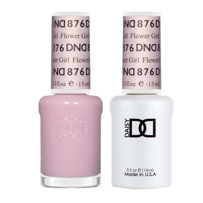 Picture of DND Gel Polish Set - 1 each of Gel Polish and Nail Polish, 876 Flower Girl, 0.5 Fl Oz