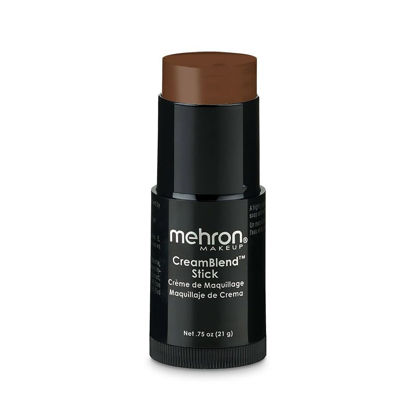 Picture of Mehron Makeup CreamBlend Stick | Face Paint, Body Paint, & Foundation Cream Makeup| Body Paint Stick .75 oz (21 g) (MEDIUM EBONY)