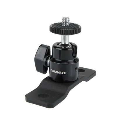 Picture of CAMVATE 1/4"-20 Ball Head with Bottom Pedestal Mount for Monitor/Surveillance System Support - 2324