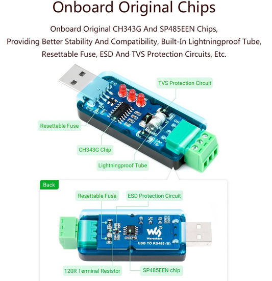 GetUSCart- Industrial USB TO RS485 Converter Bidirectional Adapter ...