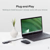 Picture of Plugable 4 Port USB Hub 3.0, USB Splitter for Laptop, Compatible with Windows, Surface Pro, PC, Chromebook, Linux, Android, Charging Not Supported