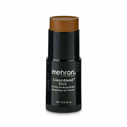 Picture of Mehron Makeup CreamBlend Stick | Face Paint, Body Paint, & Foundation Cream Makeup| Body Paint Stick .75 oz (21 g) (Dark 1)