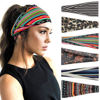 Picture of YONUF Boho Headbands For Women Fashion Wide Headband Yoga Workout Head Bands Hair Accessories Band 6 Pack