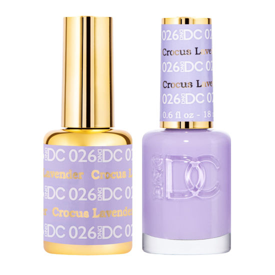Picture of DND DC GEL DUO 026 CROCUS LAVENDER