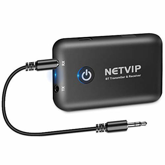 GetUSCart- Netvip Bluetooth Transmitter for TV, 2-in-1 Wireless
