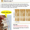 Picture of Tayuvira Gold Metallic Tinsel Foil Fringe Curtain, 3 Pcs 3.3ft x6.6ft Photo Booth Backdrop Streamer Curtains&Photo Booth Props, Party Decorations for Bachelorette Graduation Wedding Birthday (Gold)