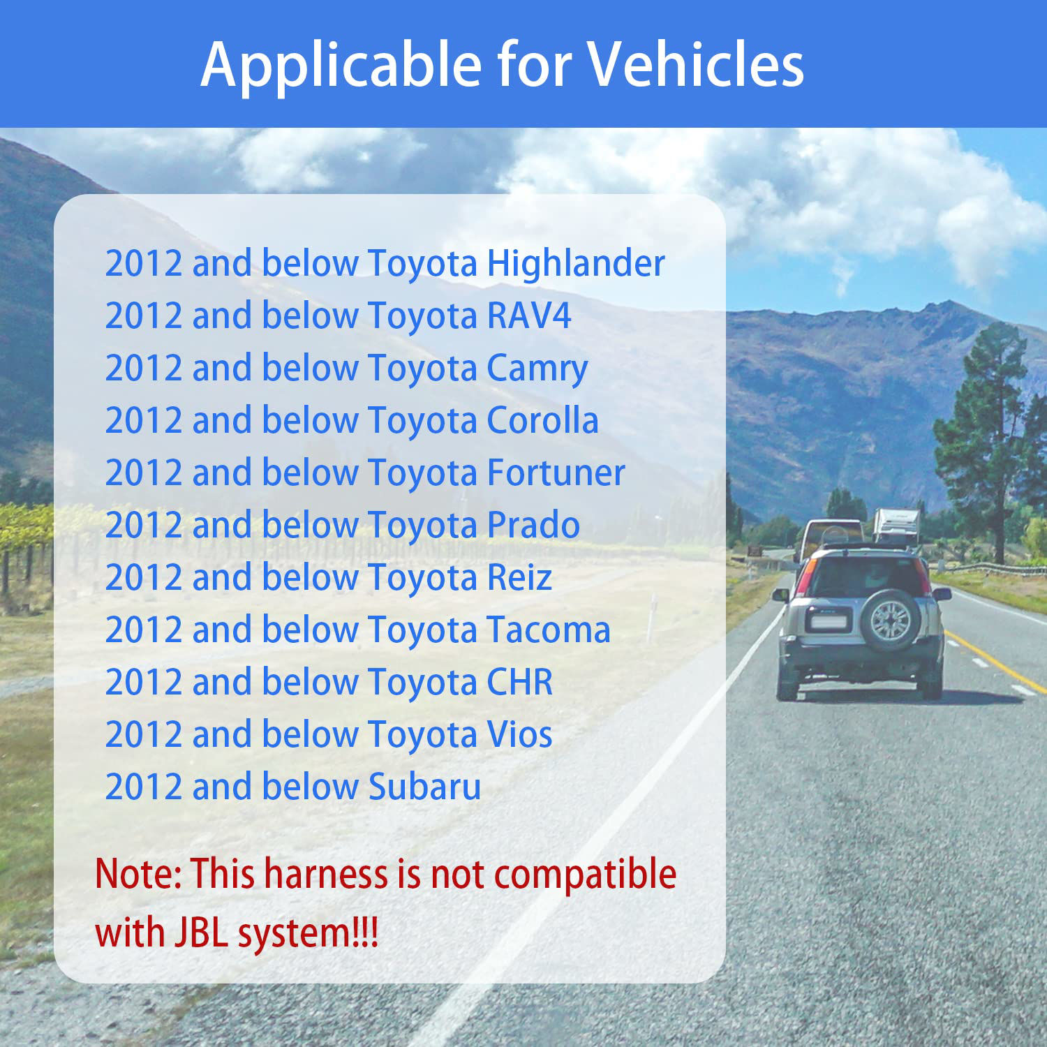 GetUSCart Car Stereo Harness Adapter for Toyota Highlander RAV4 Camry