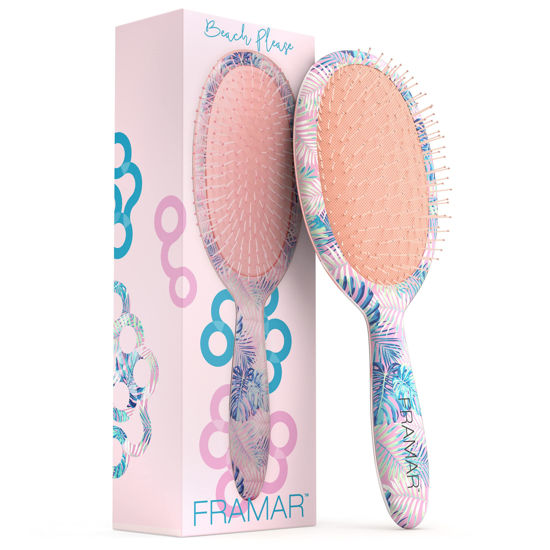 Picture of Framar Flowers Wet Detangler Brush - Brushes for Hair, Wet Dry Brush, Hair Detangler Brushes, Hairbrush for Women, Curly Hair Brush Detangler, Tangle Brush, Kids Brushes for Hair, Kids Hair Brush
