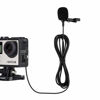 Picture of Hero 4 Microphone Compatible with GoPro Hero 4 Silver Black White Edition, Hero 3, Canon, Nikon Camcorder DSLR Camera- External Lavalier Lapel Mic