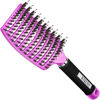 Picture of Detangling Brush Boar Bristle Hairbrush for Adult & Kids Wet or Dry Hair - KTKUDY Detangler Hair brush Getting Knots Out without Pain - Adds Shine and Makes Hair Healthier