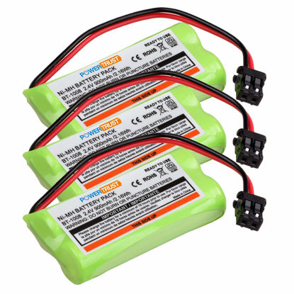 Picture of PowerTrust 3Pack Ni-MH Cordless Phone Battery for Uniden BT-1008 BT-1016 BT-1021 BT-1025 BT1021 BT1025 CPH-515B