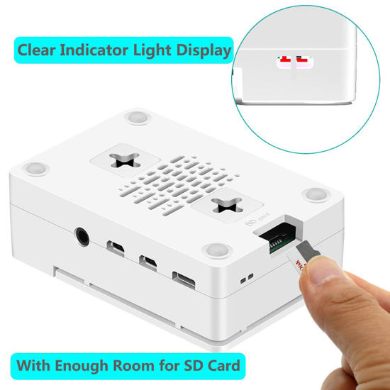 Getuscart raspberry pi 4 case iuniker raspberry pi 4 fan abs case