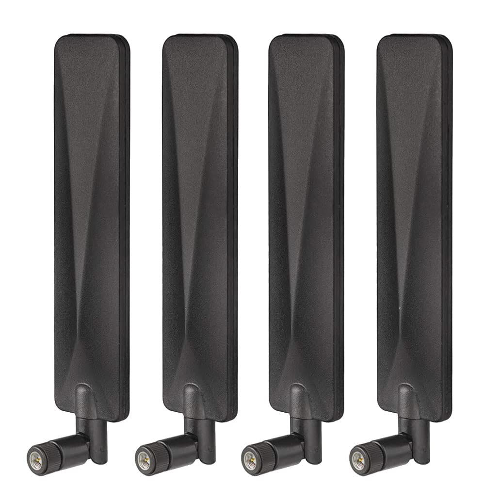 Bingfu 4G LTE Antenna 9dBi SMA Male (2-Pack) - White, For Routers, Hotspots, Trail Cameras & IoT Devices - View #2