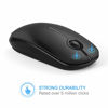 Picture of VssoPlor Wireless Mouse, 2.4G Slim Portable Computer Mice with Nano Receiver for Notebook, PC, Laptop, Computer (Black)