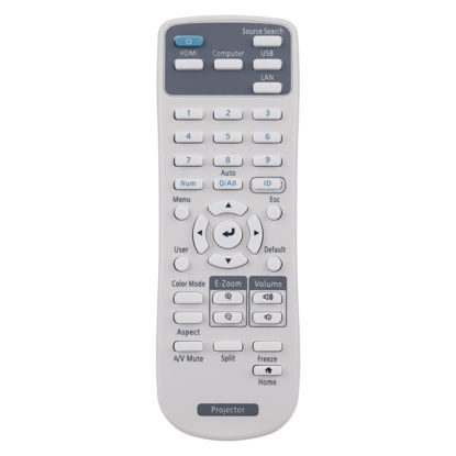 Picture of PERFASCIN Replace Infrared Remote Control Fit for Epson Projector EB-X06 EB-E01 EB-E500 EB-1485Fi EB-1480Fi EB-735Fi EB-725Wi EB-725W EB-720 EB‑L200F