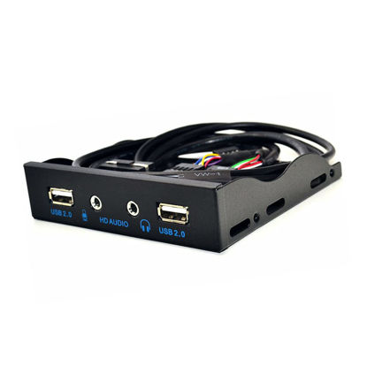 Picture of SaiDian 1Pcs USB 2.0 Hub Front Pane for PC Desktop 3.5Inch Floppy Disk Bay Expansion