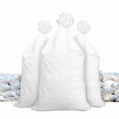Picture of Sandbaggy Sandbags | Size: 14" x 26" | White Color | Military Grade | Protects Homes & Businesses From Flooding | Sand Bags Trusted by US Military & Forest Service | Pack of 10 Bags