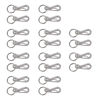 Picture of Foto&Tech Small Quick Release Adapter Clip for Camera with Round Lugs for Camera Strap, 33lb Breaking Force (10 Pieces, Silver)