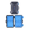 Picture of Foto&Tech 28-Slot High Capacity SD Memory Card Case, Shockproof SD CF SDHC SDXC Micro SD Storage Box for 8 SD 4 CF 9 TF, Waterproof Card Holder Micro SD 2 Pin Key 1 SIM 2 Micro-SIM 2 Nano-SIM