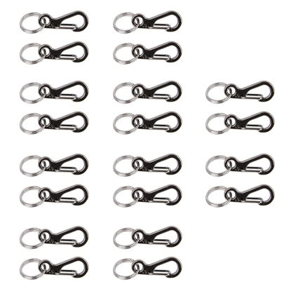 Picture of Foto&Tech Small Quick Release Adapter Clip for Camera with Round Lugs for Camera Strap, 33lb Breaking Force (10 Set, Gray)