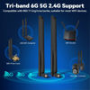 Eightwood WiFi 6E Antenna Tri-Band RP-SMA Male Compatible With Wireless