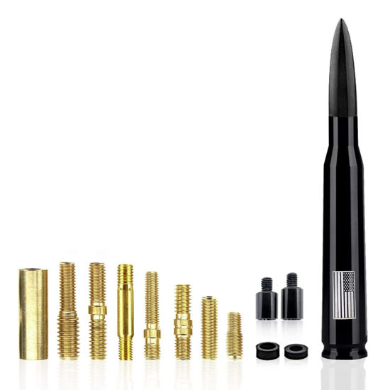 GetUSCart cueclue 1 PC Car Truck Bullet Antenna American Flag