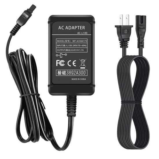 Picture of AC-L100 AC Power Adapter Replacement Gonine for Sony AC-L100 AC-L15 AC-L10 AC-15A AC-L10A Charger for Sony Cybershot DCR-TRV MVC-FD DSC-S30 DSC-F707 DSC-F717 DSC-F828 Cameras.