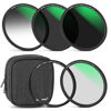 Picture of NEEWER 72mm 5 in 1 Magnetic ND Lens Filter Set, Black Diffusion 1/4 Filter, Soft GND8, ND8, ND64 Magnetic Adapter Ring, HD Optical Glass/Water Repellent/30 Layers Nano Coatings/Scratch Resistant