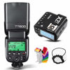 Picture of Godox TT600 HSS 1/8000s Flash Speedlite with Godox X2T-C Remote Trigger Transmitter,Built-in 2.4G Wireless X System Compatible for Canon