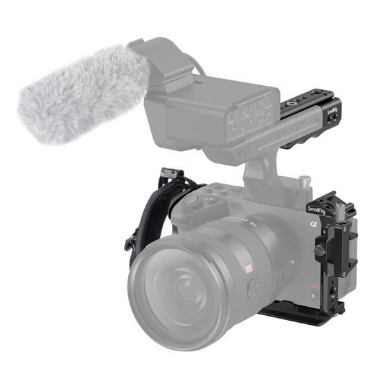 Picture of SmallRig Handheld Cage Kit for Sony FX30 FX3 with XLR Handle Extension Rig, Wrist Strap and Clamp for HDMI Cable - 4184