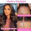 Picture of ISEE HAIR HD Lace Front Wig Wear & Go Glueless Lace Wig Brazilian Body Wave Lace Wigs For Women No Glue 4x6 Lace Pre Cut Wig Human Hair Wigs Transparent Lace Closure Wigs 180% Density 18 Inch