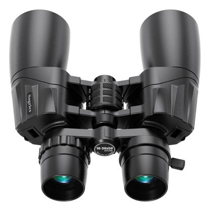 Picture of 10-30x50 Zoom Binoculars for Adults, High Powered Military Binoculars for Bird Watching Traveling Hunting Concerts with Large View,BAK4,FMC Lens,Clear Low Light Vision at Night