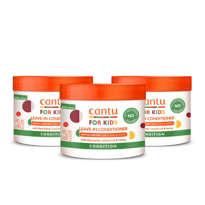 Picture of Cantu Care for Kids Leave-In Conditioner with Shea Butter, 10 oz (Pack of 3) (Packaging May Vary)