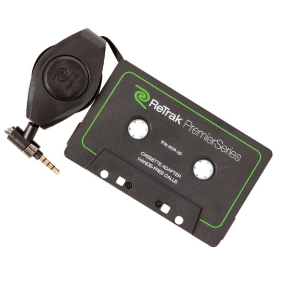 ReTrak ETPRCSSTT Retractable Premier Cassette Adapter with Hands Free Microphone