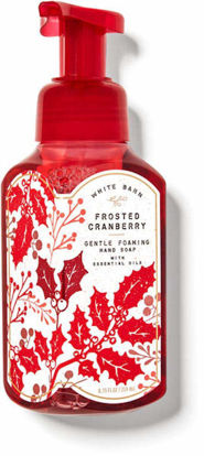 Picture of White Barn Candle Company Bath and Body Works Gentle Foaming Hand Soap w/Essential Oils- 8.75 fl oz - Winter 2020 - Many Scents! (Frosted Cranberry)