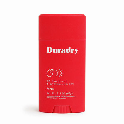Picture of Duradry AM Deodorant & Antiperspirant - Prescription Strength Deodorant for Hyperhidrosis, Antiperspirant for Women & Men, Armpit Sweat Protection, Silicone-free - Barca, 2.3 Oz (Pack of 1)