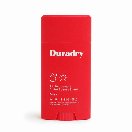 Picture of Duradry AM Deodorant & Antiperspirant - Prescription Strength Deodorant for Hyperhidrosis, Antiperspirant for Women & Men, Armpit Sweat Protection, Silicone-free - Barca, 2.3 Oz (Pack of 1)