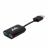 Picture of Antlion Audio USB Stereo Sound Card Adapter for Microphones and Headphones Compatible with PCs, PS4, and USB-Ready Devices Type-A USB to 3.5mm Audio and Mic Jacks