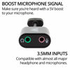 Picture of Antlion Audio USB Stereo Sound Card Adapter for Microphones and Headphones Compatible with PCs, PS4, and USB-Ready Devices Type-A USB to 3.5mm Audio and Mic Jacks