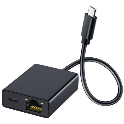 Picture of 【Upgrade with Indicator】 Ethernet Adapter for Fire TV Stick, ZEXMTE Fire Stick Ethernet Adapter, Micro USB to RJ45 Ethernet Adapter, Compatible with Fire Stick 4K, Chromecast Ultra Audio Etc